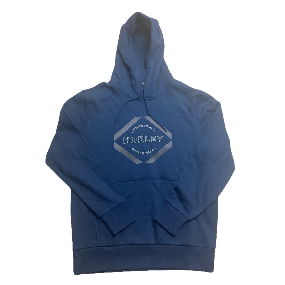 Hurley Men's Blue Pullover Long Sleeve Hoodie Size M